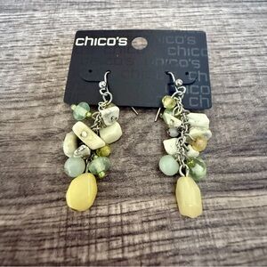 Chico's Multicolor Beaded Dangle Earrings